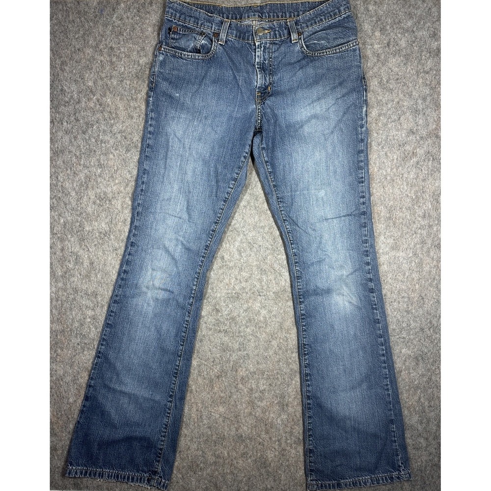 Polo Jeans Co Ralph Lauren Kelly Jean Womens 8×32 Blue Denim Bootcut Mid Rise